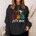 Guitarist Guitar Player Rock Music Lover Guitar Sweatshirt Gifts for Her