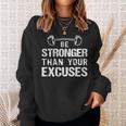 Gym Motivational Quote Bodybuilding Weightlifting Exercise Sweatshirt Gifts for Her
