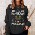 This Is My Hanukkah Pajamakah Menorah Chanukah Pajamas Pjs Sweatshirt Gifts for Her
