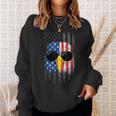 Happy 4Th Of July American Patriotic Us Flag Sweatshirt Gifts for Her