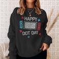 Happy Dot Day Gamers Boy Game Controller Colourful Polka Dot Sweatshirt Gifts for Her
