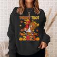 Happy Thanksgiving Day 2023 Pumpkin And Run Cute Turkey Trot Sweatshirt Gifts for Her