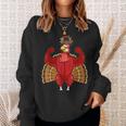 Happy Thanksgiving Turkey Workout Gym Leg Day Sweatshirt Gifts for Her