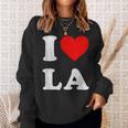 I Heart La Souvenir I Love Los Angeles Sweatshirt Gifts for Her