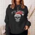 Heavy Metal Christmas Skull Santa Sweatshirt Gifts for Her