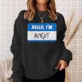 Hello I'm Horny Adult Humor Sweatshirt Gifts for Her