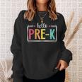 Hello Pre-K First Day Of School Welcome Back To School Sweatshirt Gifts for Her