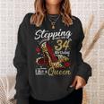 High Heels Stepping Into My 34Th Birthday 34 And Fabulous Sweatshirt Gifts for Her
