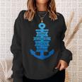 Home Is Where The Anchor Drops Boating & Fishing Sweatshirt Gifts for Her