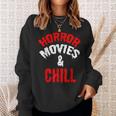 HorrorHorror Movies And Chill Movies Sweatshirt Gifts for Her