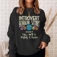 Horror Story Introvert Shy Antisocial Quote Creepy Halloween Halloween Sweatshirt Gifts for Her