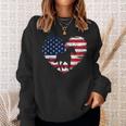 Horse American Flag Heart 4Th Of July Usa Patriotic Pride Sweatshirt Gifts for Her
