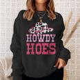 Howdy Hoes Pink Rodeo Western Country Southern Cute Cowgirl Sweatshirt Gifts for Her