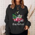 Hummingbird Christmas Ride Red Truck Sweatshirt Gifts for Her