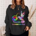 Hummingbird Whatever Color Cancer Sucks Fight Cancer Ribbons Sweatshirt Gifts for Her