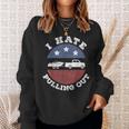I Hate Pulling Out Patriotic Boating American Boat Captain Sweatshirt Gifts for Her