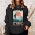 I Hike Like A Girl Hiker Camping Lover Backpacking Sweatshirt Gifts for Her