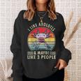 I Like Axolotls And Maybe Like 3 People Retro 90S Axolotl Sweatshirt Gifts for Her