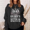 Im A Dad Grandpa Veteran Funny Grandpa Fathers Day Sweatshirt Gifts for Her