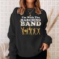 I'm With The Marching Band Musician Parade Sweatshirt Gifts for Her