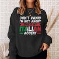 Im Not Angry This Is My Italian Accent Italy Sweatshirt Gifts for Her