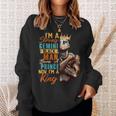 Im Strong Gemini Black Man Born A Prince Now A King Birthday Sweatshirt Gifts for Her