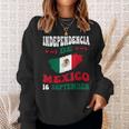 Independencia De Mexico Flag Pride Mexican Independence Day Sweatshirt Gifts for Her