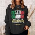 Italian Grandpa Fathers Day Gifts Sweatshirt Gifts for Her