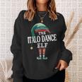 Italo Dance Elf Christmas Group Xmas Pajama Party Sweatshirt Gifts for Her