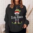 Italo Dance Elf Group Christmas Pajama Party Sweatshirt Gifts for Her
