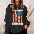 Its Grilling Season Men Usa Flag Bbq Tools Summer Usa Funny Gifts Sweatshirt Gifts for Her