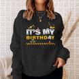 Its My Birthday Construction Family Birthday Party Sweatshirt Gifts for Her