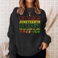 Junenth 1865 Black Pride Celebrating Black Freedom Gifts Sweatshirt Gifts for Her