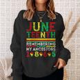 Junenth 1865 Remembering My Ancestors Junenth Sweatshirt Gifts for Her