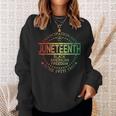 Junenth Black African Junenth & Black History Sweatshirt Gifts for Her