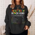 Junenth Black King Nutritional Facts Melanin Men Fat Sweatshirt Gifts for Her