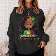 Junenth Is My Independence Day Black Toddler Girl Kids Sweatshirt Gifts for Her