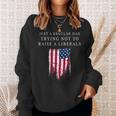 Just A Regular Dad America Flag America Patriotic Father Day Sweatshirt Gifts for Her