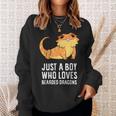 Just A Boy Who Loves Bearded Dragons Sweatshirt Gifts for Her