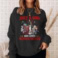 Just A Girl Who Loves Horror Movies Movies Sweatshirt Gifts for Her