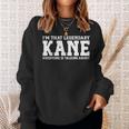 Kane Surname Funny Team Family Last Name Kane Sweatshirt Gifts for Her