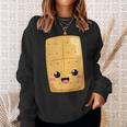 Kawaii Halloween Group Costume Party S'mores Graham Cracker Sweatshirt Gifts for Her