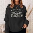 Key West Riders Motorcycle Skull Wings Sweatshirt Gifts for Her