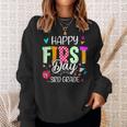 Kids Happy First Day Of 3Rd Grade Welcome Back To School Sweatshirt Gifts for Her