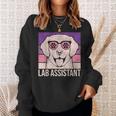 Lab Assistant Dog Lover Owner Pet Animal Labrador Retriever Sweatshirt Gifts for Her