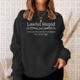 Lawful Stupid Silly Roleplaying Alignment Sweatshirt Gifts for Her