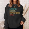 Legend Since September 1998 25Th Birthday 25 Years Old Sweatshirt Gifts for Her
