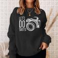 Lets Do Shots Photographer Camera Sweatshirt Gifts for Her