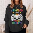 Level Up To Kindergarten Back To School Video Games Boys Sweatshirt Gifts for Her