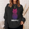 Lgbt-Q Bi-Sexual Pineapple Tropical Summer Cool Pride Gifts Sweatshirt Gifts for Her